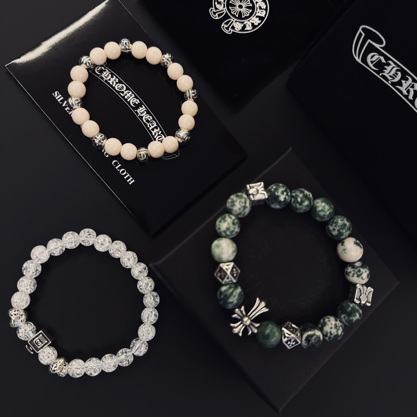 Chrome Hearts Beaded Bracelet Set